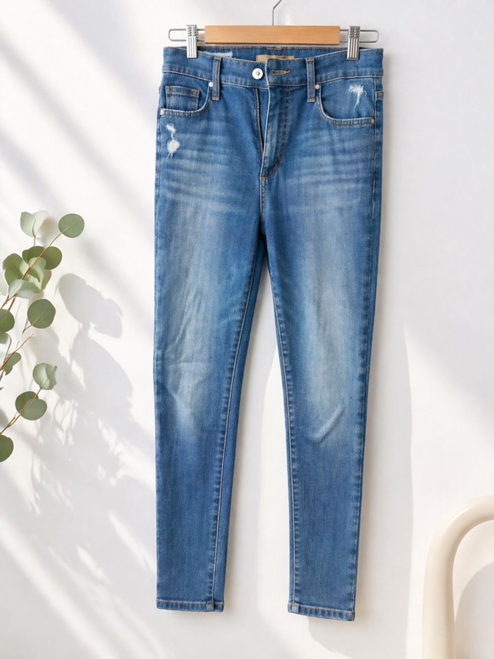 Joe’s Jeans Skinny Blue Denim W25 High Rise Stretch Faded Wash